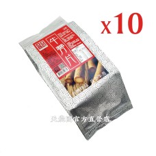 [天農國]將軍牛蒡工場黃金牛蒡切片牛蒡片(小300g)*10密封夾鏈袋