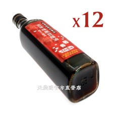 [天農國]關西李記古早味黑豆醬油500ml*12瓶