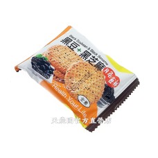 [天農國]蓬萊寶島黑豆黑芝麻脆餅(全素18.5g)*1隨手包